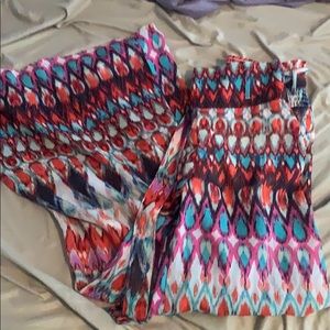 Colorful flowy pants